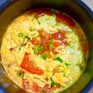 トマトと卵のスープ　西红柿鸡蛋汤　簡単☆節約